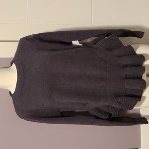 💝Maisie Grey Ruffle Knit Sweater